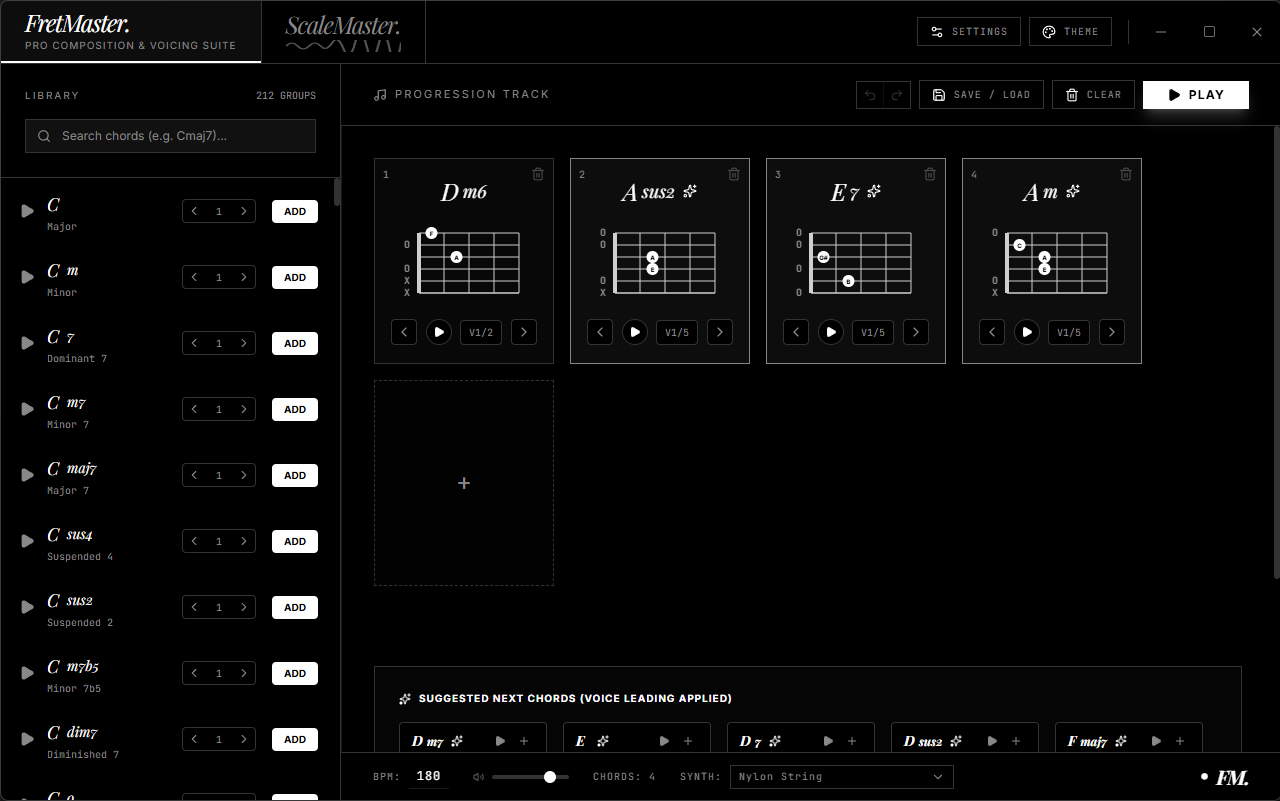 FretMaster Dashboard